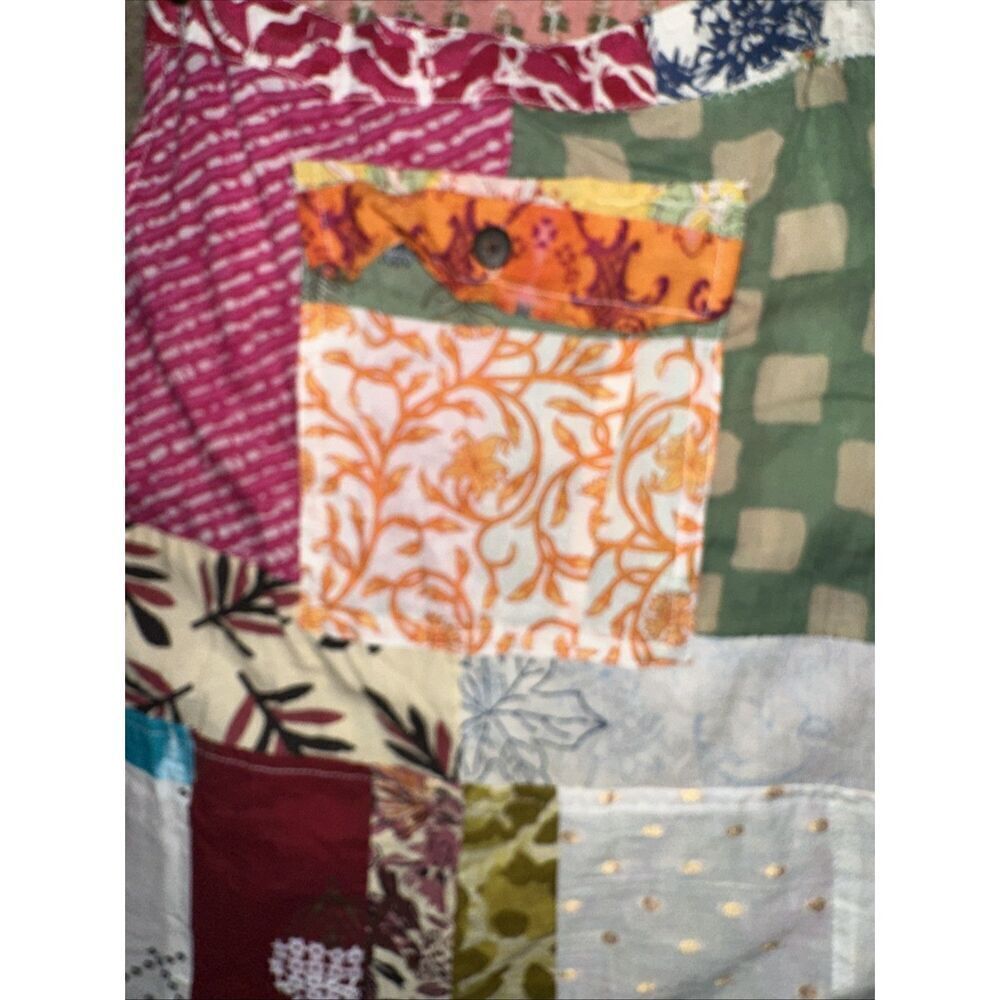 NWT Ashley Taylor Patchwork Overalls Jumpsuit Boh… - image 5